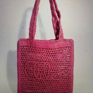 Brand new Pink Crochet Tote Bag C H L O E inspired ✨
